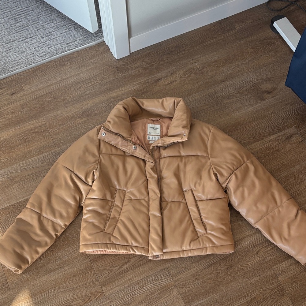 Abercrombie & Fitch Peach Mini Puffer